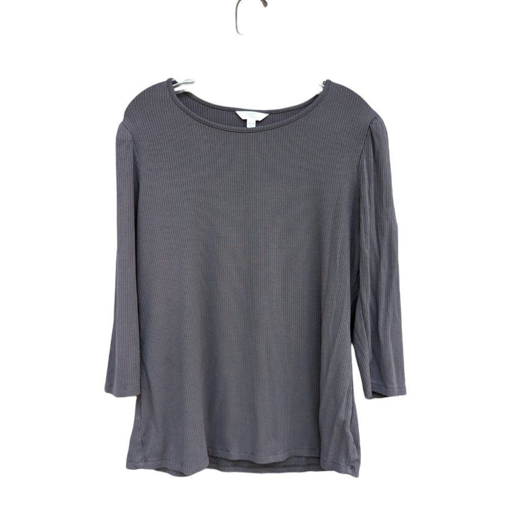 Time and Tru L Gray Blouse